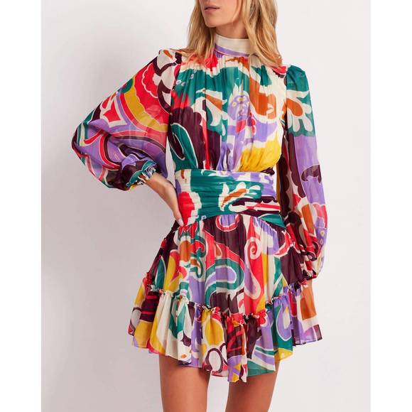 PATBO Dresses & Skirts - NEW PATBO daydreamer mini dress in multi